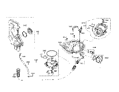 Water inlet/heat pump/sump Diagram and Parts List for SHX863WD5N 10 Bosch Dishwasher