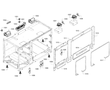 Cabinet Diagram and Parts List for PRD486GDHC 03 Thermador Range