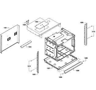 Cabinet Assy Diagram and Parts List for HBL5750UC 04 Bosch Microwave
