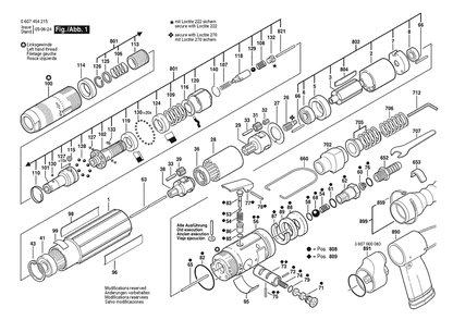 Section 1 Diagram and Parts List for 0607454215  Bosch Screwdriver