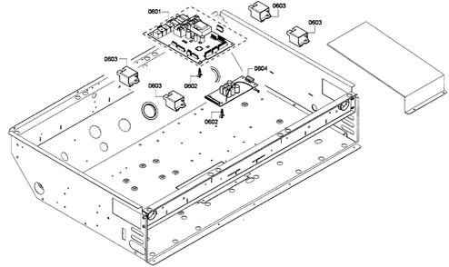 Pcb's Assy Diagram and Parts List for PRG364GDH 01 Thermador Range