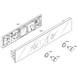 Control Panel Diagram and Parts List for HBL3360UC 07 Bosch Wall Oven