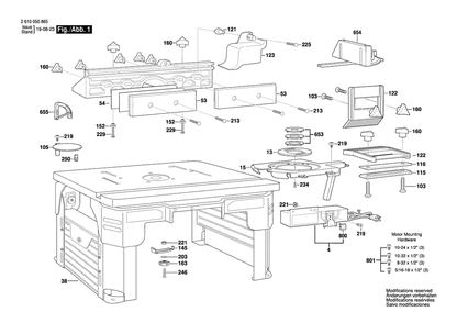 Part Location Diagram of 2610923439 Bosch Tool COMBI-NUT