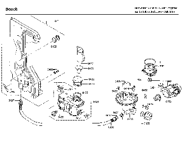 Pump Diagram and Parts List for SHV9PT53UC 82 Bosch Dishwasher