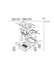 Door Diagram and Parts List for HBL442AUC 01 Bosch Wall Oven