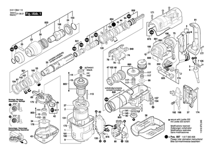Part Location Diagram of 1615806231 Bosch Tool GUIDE TUBE