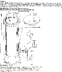 Non-functional Replacement Parts Diagram and Parts List for 15332141  Kenmore Water Heater