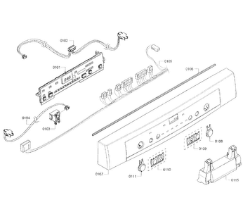 Part Location Diagram of 00686801 Bosch PANEL-FACIA