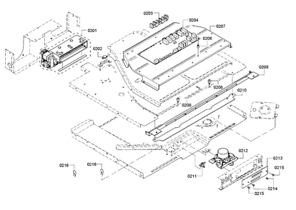 Pcb Assy Diagram and Parts List for HBL5351UC 01 Bosch Wall Oven