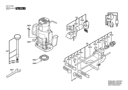 Part Location Diagram of 1607950514 Bosch Single-Head Engine Wrench
