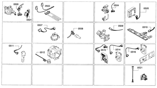 Part Location Diagram of 00635450 Bosch CABLE HARNESS