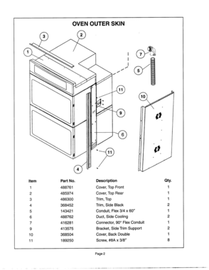 03 - OVEN OUTER SKIN Diagram and Parts List for CJ302UW  Bosch Range