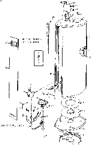 Replacement Parts Diagram and Parts List for 153338011  Kenmore Water Heater