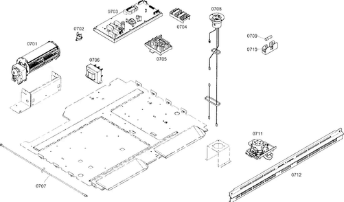 Pcb Assy Diagram and Parts List for MEM301ES01  Thermador Microwave