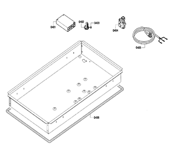 Cabinet Diagram and Parts List for NGM5624UC 03 Bosch Cooktop