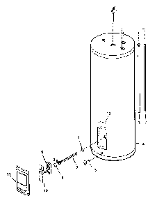 Replacement Parts/153.313170 Diagram and Parts List for 153313270  Kenmore Water Heater