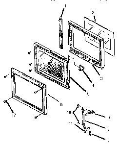 Section 1 Diagram and Parts List for MB245  Thermador Microwave
