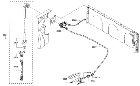 Mist Assy Diagram and Parts List for WTVC553CUC 10 Bosch Dryer