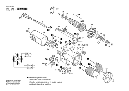 Part Location Diagram of 1619P11240 Bosch Tool BALL BEARING
