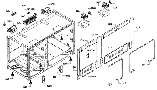 Frame Assy Diagram and Parts List for PRD486GDHU 01 Thermador Range