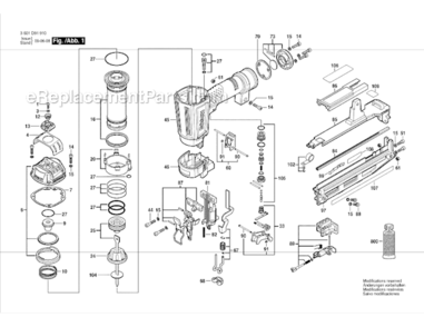 Part Location Diagram of 2610005340 Bosch Spring Clip