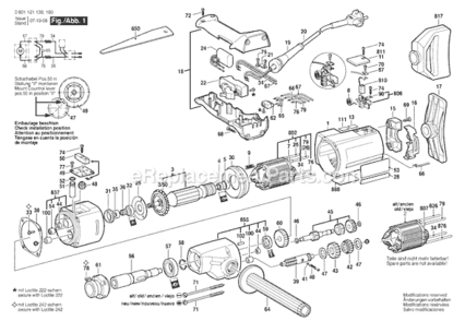 Page A Diagram and Parts List for GBM23-2 0601121139 Bosch Electric Drill