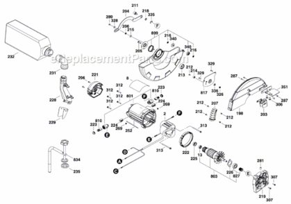 Part Location Diagram of 1609B00448 Bosch Tool SHOULDER SCREW