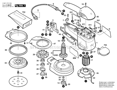 Part Location Diagram of 2608601902 Bosch Tool RUBBER BACKING PAD -125 MM