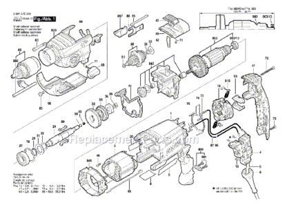 Part Location Diagram of 2601099259 Bosch Tool CONTACT