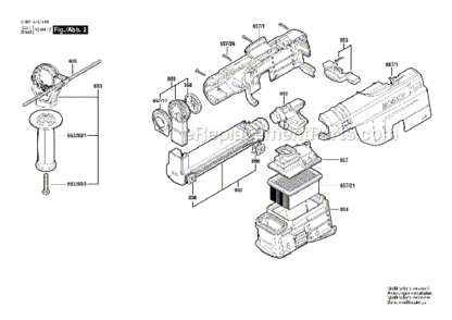 Part Location Diagram of 2605730901 Bosch Tool DUST CAP
