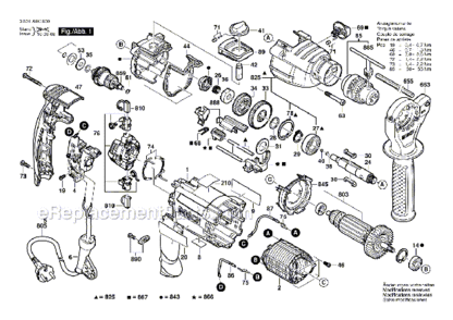 Part Location Diagram of 2601324062 Bosch Tool CONTACT