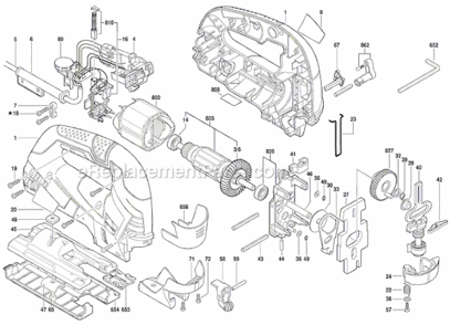 Part Location Diagram of 1619P13426 Bosch Tool ROLLER GUIDE