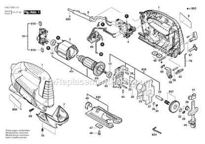 Part Location Diagram of 2604613004 Bosch Tool COMPRESSION SPRING