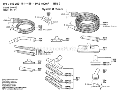 Part Location Diagram of 1600499005 Bosch Fitting &Oslash; 25X35 mm