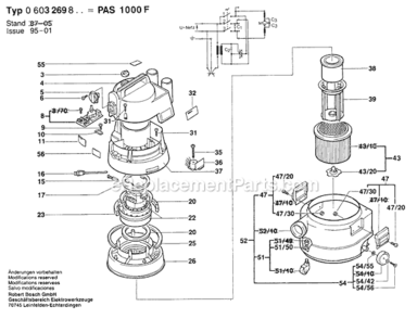 Part Location Diagram of 1609201714 Bosch Intermediate Flange
