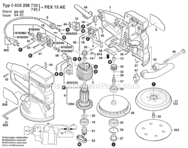 Part Location Diagram of 2604460129 Bosch Tool CORD 120V (SC707-1)