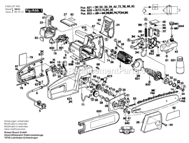 Part Location Diagram of 3607030019 Bosch Chain Resharpening Att.