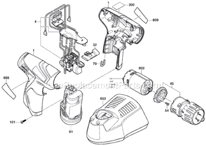 Part Location Diagram of 2609100564 Bosch Tool HOUSING