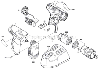 Part Location Diagram of 2607022838 Bosch Tool DC MOTOR
