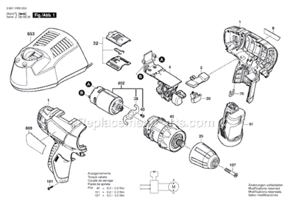 Part Location Diagram of 2609110883 Bosch Tool SCREW