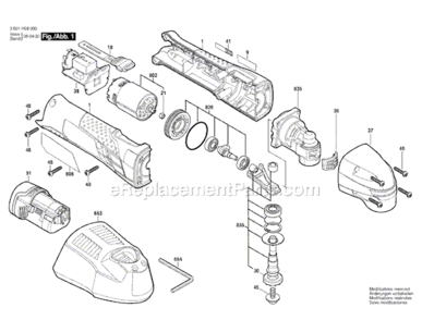 Part Location Diagram of 2609110831 Bosch Tool HEX KEY