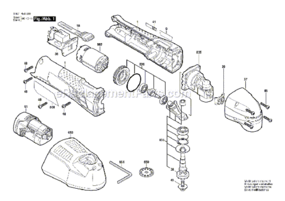 Part Location Diagram of 2609110788 Bosch Tool MULTI X REPLACEMENT ADAPTER