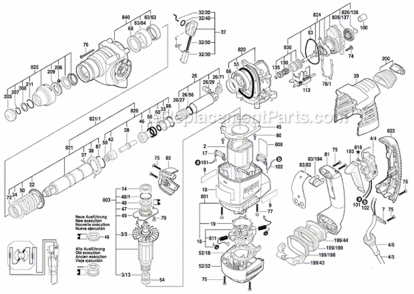 Part Location Diagram of 1612026151 Bosch Tool CLAMP HANDLE