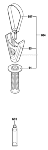 Part Location Diagram of 1618040095 Bosch Tool SUPPORT CLAMP