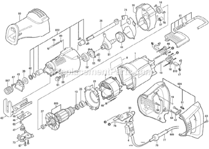 Part Location Diagram of 2610947790 Bosch Handle
