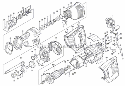 Part Location Diagram of 2610010029 Bosch Tool BLADE HOLDER