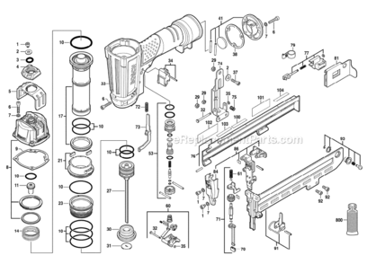 Part Location Diagram of 2610006628 Bosch Tool SCREW