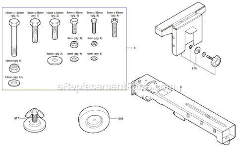 Part Location Diagram of 2610953398 Bosch Tool ASSEMBLY KIT