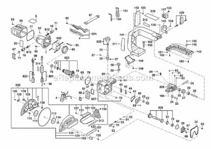 Page A Diagram and Parts List for TC10  Bosch Tile Saw