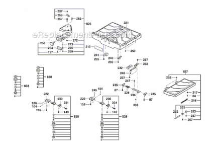 Page C Diagram and Parts List for TC10  Bosch Tile Saw